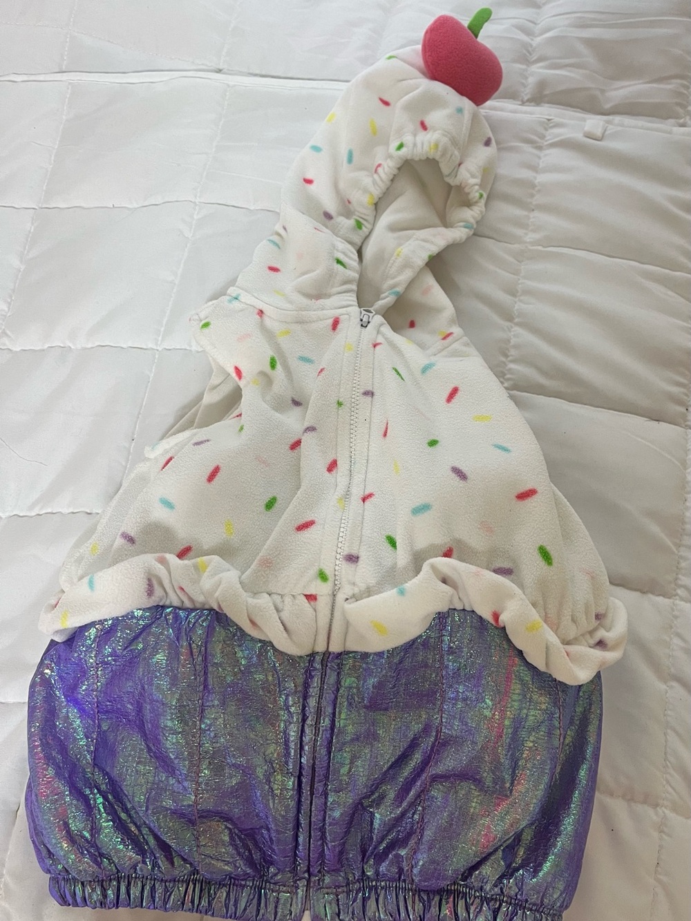 Cupcake Costume Hoodie with Cherry Top-Carters-24 months